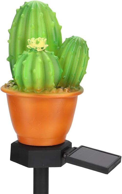 Estaca Solar Decorativo Cactus Verde - Imagen 2