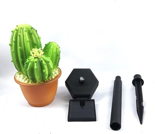 Estaca Solar Decorativo Cactus Verde - Imagen 4